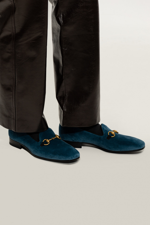 Gucci velvet mens shoes online